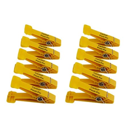 Fabrication Enterprises Replacement Pinchpins, Yellow - Extra Light - 10 Each 10-0841-10